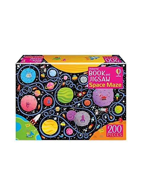 Book And Jigsaw Space Maze