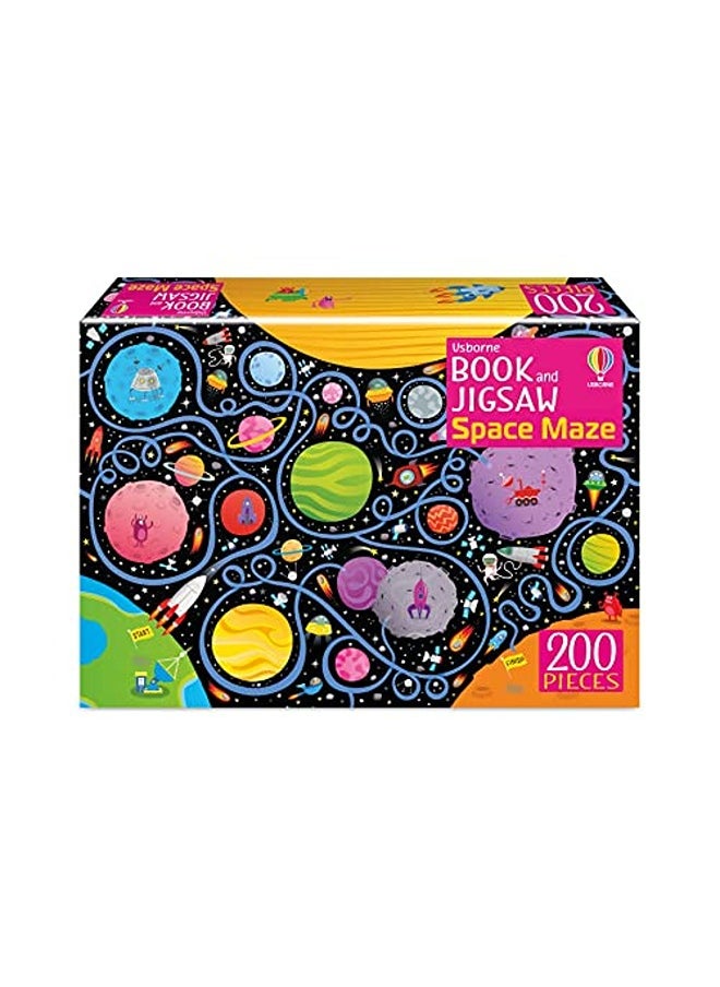 Book And Jigsaw Space Maze