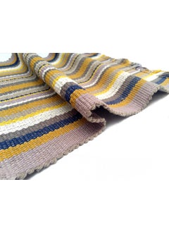 H2H H2H House2Home, Cotton Door Mat, (1.5x2FT), 3Pc. Combos, 2 Colors, Stripe Design | Best Used as Door Mat, Bath Math, Bedside Rug or Gift | 40cm X 60cm � Side Fringes | Yellow 3Pc.  - Image 4