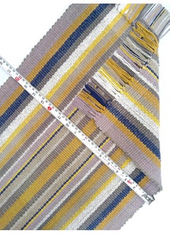 H2H H2H House2Home, Cotton Door Mat, (1.5x2FT), 3Pc. Combos, 2 Colors, Stripe Design | Best Used as Door Mat, Bath Math, Bedside Rug or Gift | 40cm X 60cm � Side Fringes | Yellow 3Pc.  - Image 3