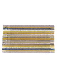 H2H H2H House2Home, Cotton Door Mat, (1.5x2FT), 3Pc. Combos, 2 Colors, Stripe Design | Best Used as Door Mat, Bath Math, Bedside Rug or Gift | 40cm X 60cm � Side Fringes | Yellow 3Pc.  - Image 2