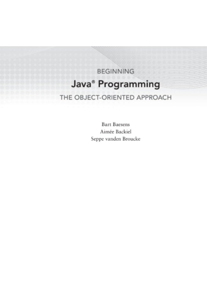 "Beginning Java Programming: The Object-Oriented Approach" is a comprehensive beginner's guide to the Java programming language. It focuses on the object-oriented approach and presents its content in a step-by-step manner, from the basics to advanced concepts.