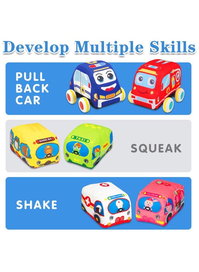 LOVKIZ Baby Toys 6 to 12 Months - Soft Car Toys for 1 Year Old Boy Girl with Playmat Storage Bag - Infant Baby Toys 12-18 Months Toddler Toys Age 1-2 - 1st Birthday Gifts for 1 2 3 Year Old (6 Sets) - Image 5
