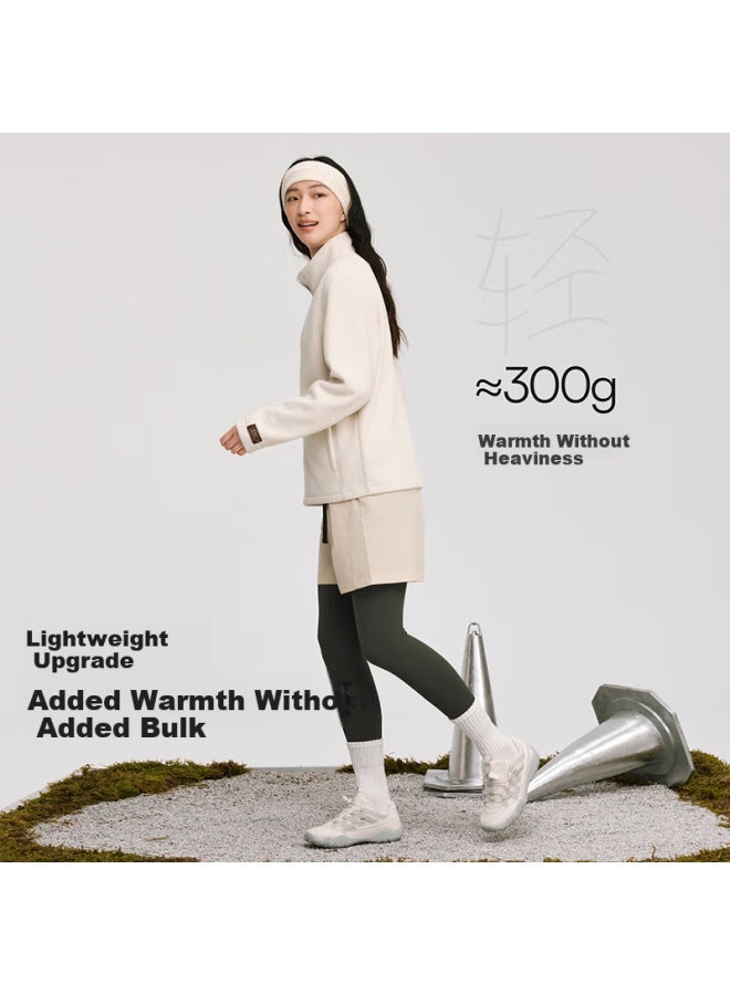 Vvc Uni Fleece Jacket Autumn Winter Double-sided Fleece Loose Windproof Warm Zip-up Cardigan Cloud Soft White 3XL - Image 2