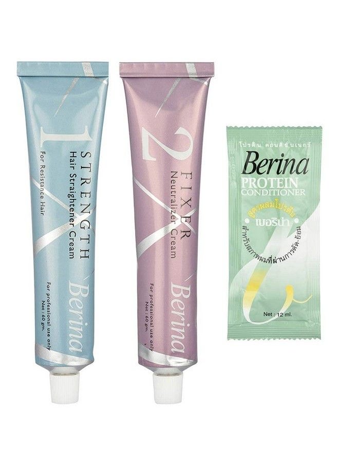Berina - Berina Hair Straightener Cream Professional Salon Hair Straightener With Neutralising Cream ; Suitable For All Hair Types ; For Both Men & Women (Berina Hair Straightener Cream 110Gm Pack Of 1) - Image 1