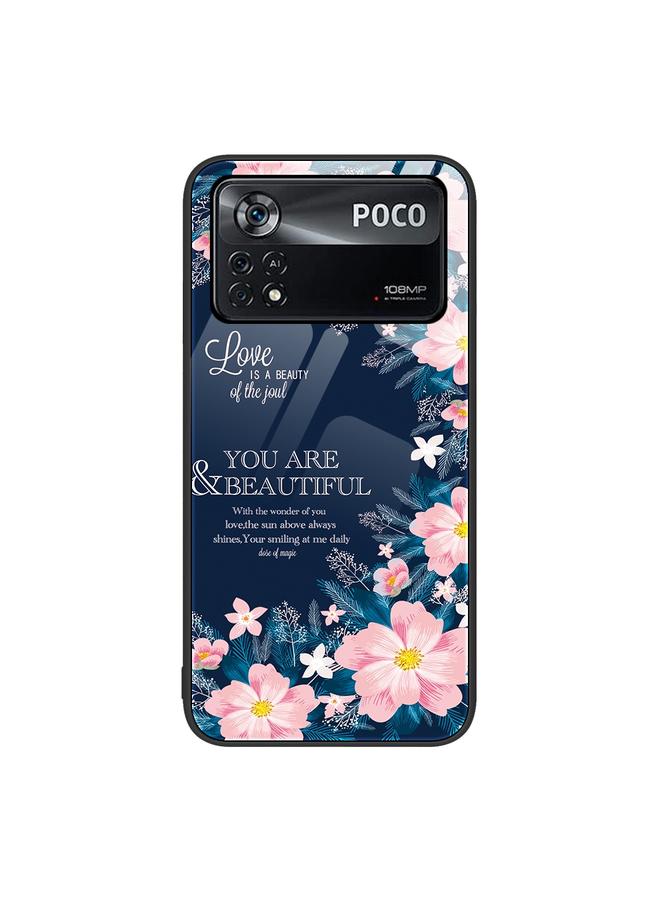 The Bros Case For Xiaomi Poco X4 Pro 5G Colorful Painted Glass Phone Case