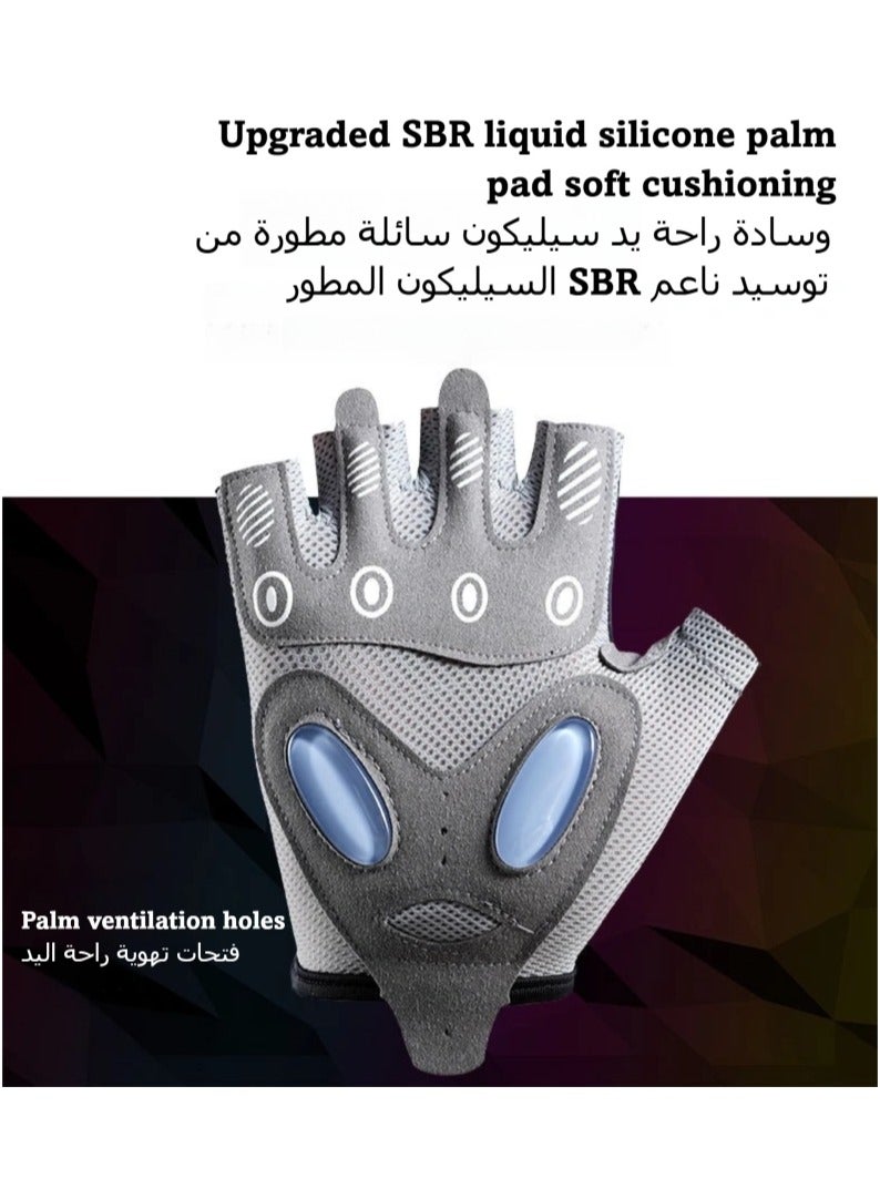 أونليماي فقط قفازات تمرين للرجال والنساء، قفازات تمرين لرفع الأثقال، وركوب الدراجات، وصالة الألعاب الرياضية، والتدريب، قابلة للتهوية ومريحة - Image 2