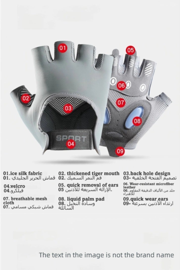 أونليماي فقط قفازات تمرين للرجال والنساء، قفازات تمرين لرفع الأثقال، وركوب الدراجات، وصالة الألعاب الرياضية، والتدريب، قابلة للتهوية ومريحة - Image 3