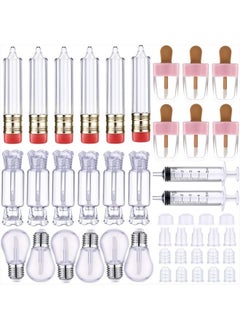 28 Pieces Transparent Empty Lip Gloss Tube Containers, Include 24 Pencil and Candy Shaped Lip Oil Bottles, Ice Cream and Funny Light Bulb Shaped Lip Balm Tube, 4 Plastic Syringe for Women Girls DIY - pzsku/Z15096E63619ED794228FZ/45/_/1683798845/730a141d-7b9d-4a44-9953-7ddc42b4826f