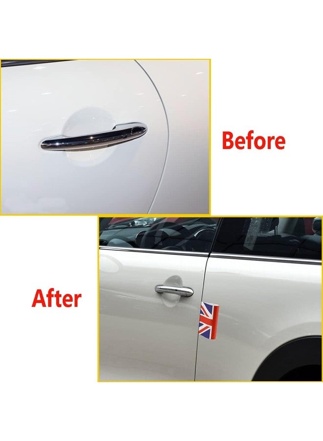 klarako Car Door Label Logo Creative Water Washing Label Mark Tag Badge Sticker Trunk Decoration for Cooper R55 R56 R57 R60 F54 F55 F56 F60 Clubman Hatchback Countryman (Rainbow,Large Size) - Image 2
