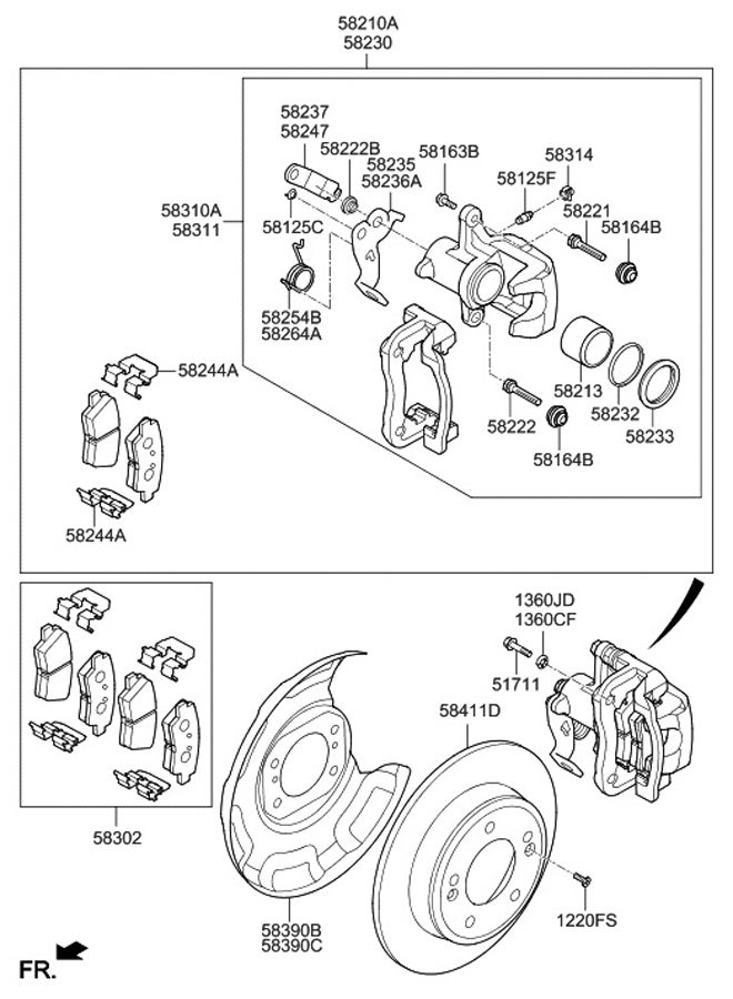 HYUNDAI Rear Brake Pad (Elantra 2020 - 2023 CN7 2.0 MPI (PLTM) )HY-58302AAA30 - Image 4