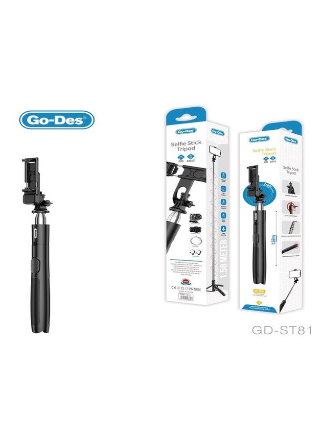 ELTRAZONE "Wireless Selfie Stick Tripod with Telescopic Stand – Camera & Phone Holder for Outdoor Photography and Selfies" - Image 1