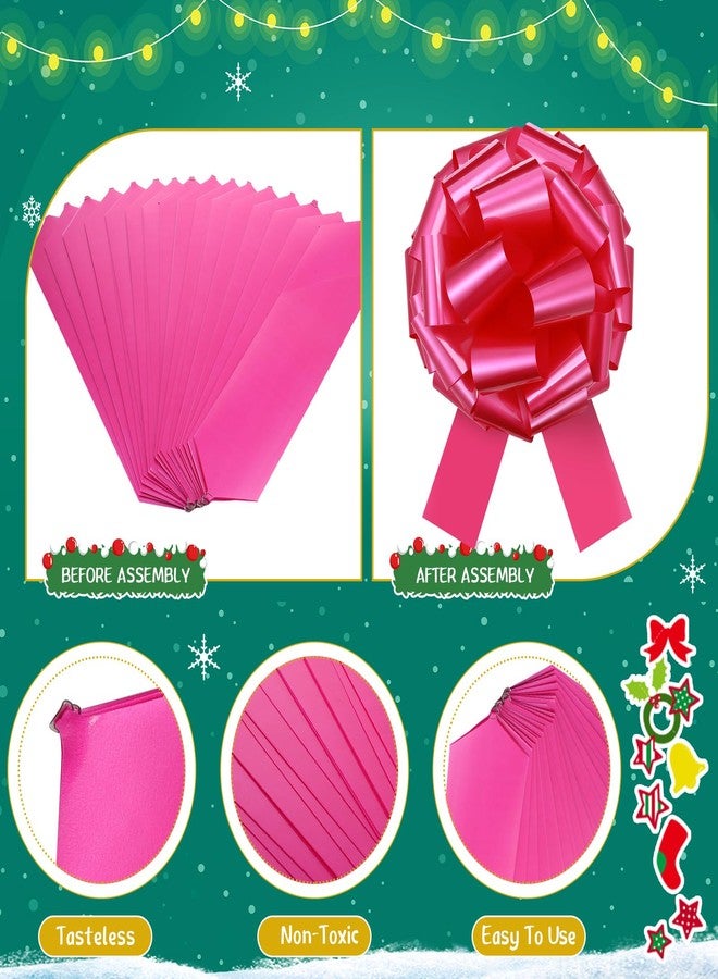 Giegxin 2 Sets Large Car Bows 14 Inch Big Bow for Present Giant Gift Wrapping Valentine's Wedding Birthday Present Cars Appliances Bikes Table Decorations New Houses Party Events(Pink - Image 5