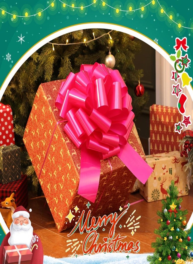 Giegxin 2 Sets Large Car Bows 14 Inch Big Bow for Present Giant Gift Wrapping Valentine's Wedding Birthday Present Cars Appliances Bikes Table Decorations New Houses Party Events(Pink - Image 2