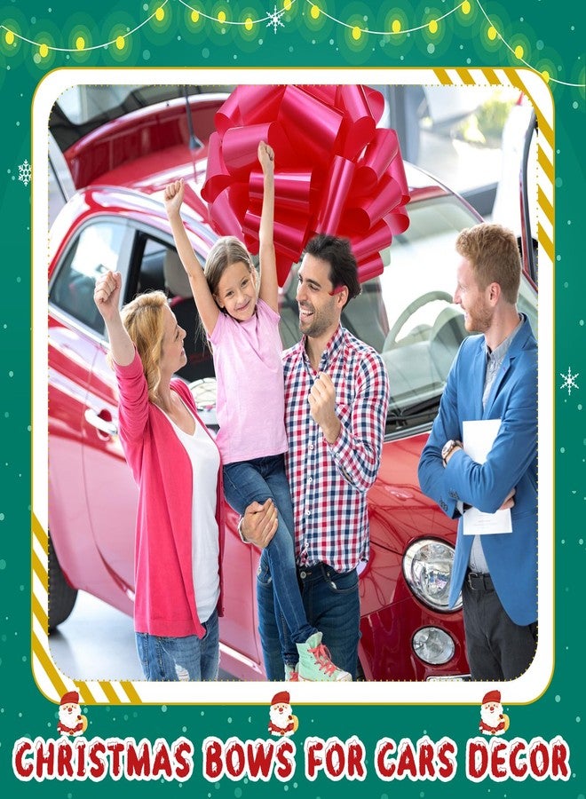 Giegxin 2 Sets Large Car Bows 14 Inch Big Bow for Present Giant Gift Wrapping Valentine's Wedding Birthday Present Cars Appliances Bikes Table Decorations New Houses Party Events(Pink - Image 4