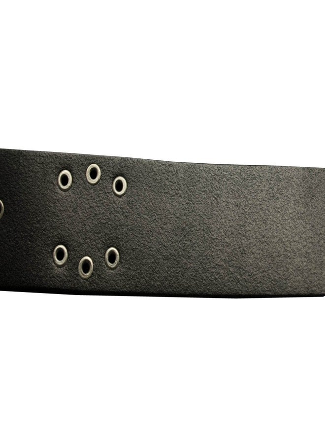 vogueteen Men's Punk Genuine Leather Belts Biker Rock Skull Cross Black Waist Strap belt - Image 4