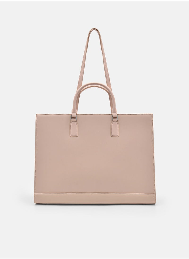 Pedro - Studio Leather Pixel Tote Bag - Image 1