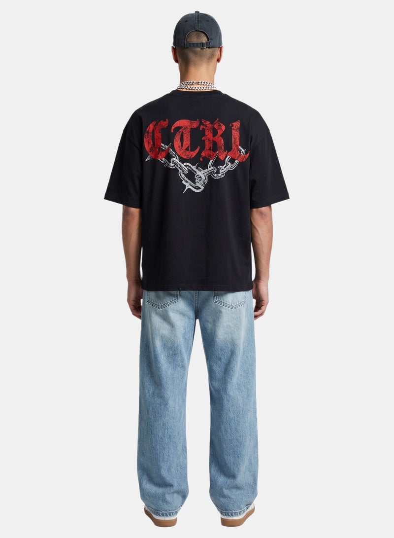 CTRL Chain Boxy Fit T-shirt - Unisex - Image 2