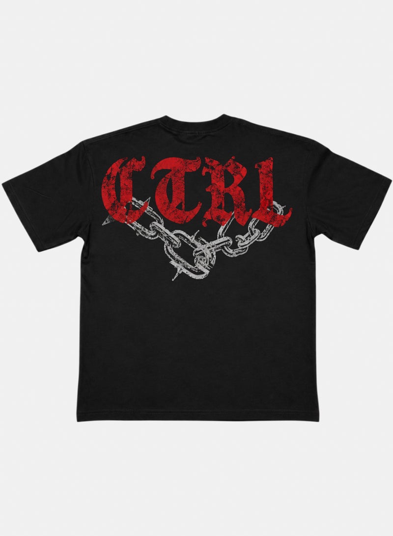 CTRL Chain Boxy Fit T-shirt - Unisex - Image 4