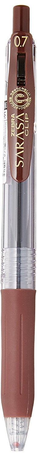 Zebra Sarasa Clip Pen 0.7 mm, Brown (JJB15-E) - Image 1