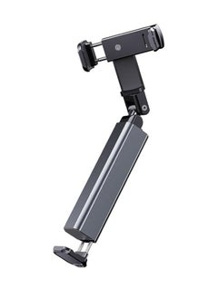TIGER Universal Airplane Phone Holder – Portable Travel Stand, Foldable Magic Clamp for Desk & Movies | Compact & Adjustable Phone Mount for Airplane, Desk, and Entertainment | Grey Color, Easy to Use & Travel-Friendly  - Image 1