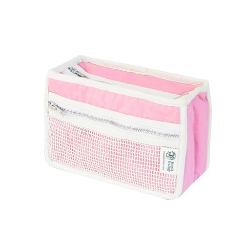Simple Ecology Organic Cotton Canvas Padded Toiletry Cosmetic Travel Bag Pink - Image 1