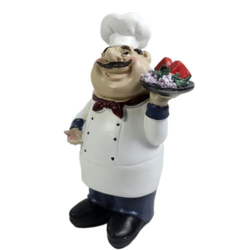 KiaoTime Italian Chef Kitchen Decor - Welcome Chef Statue and Collectible Figurine - Image 2