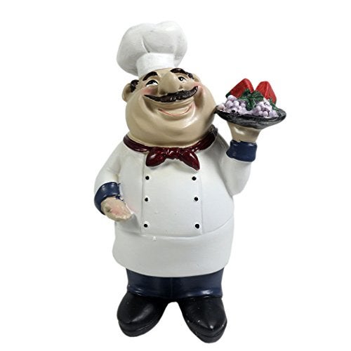 KiaoTime Italian Chef Kitchen Decor - Welcome Chef Statue and Collectible Figurine - Image 5