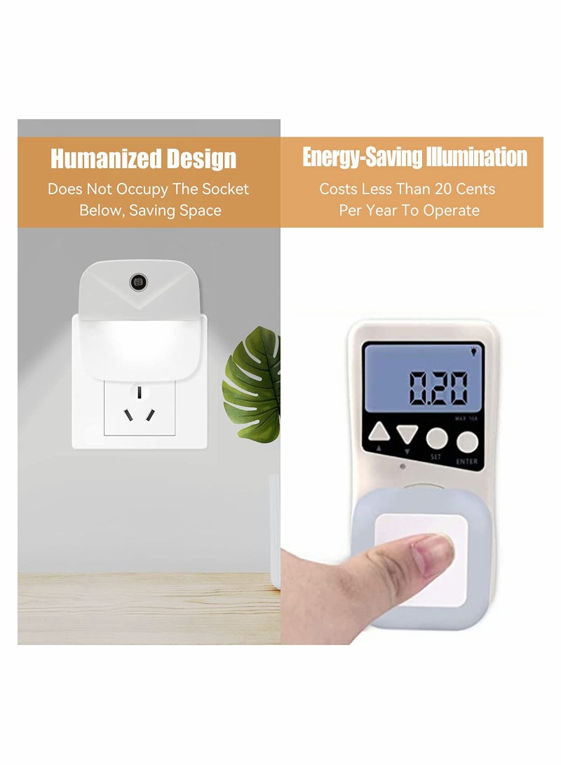 Smart LED Night Light 4 Pack Automatic Plug In Sensor Lamp for Hallways Bedrooms and More Energy Saving - Image 5