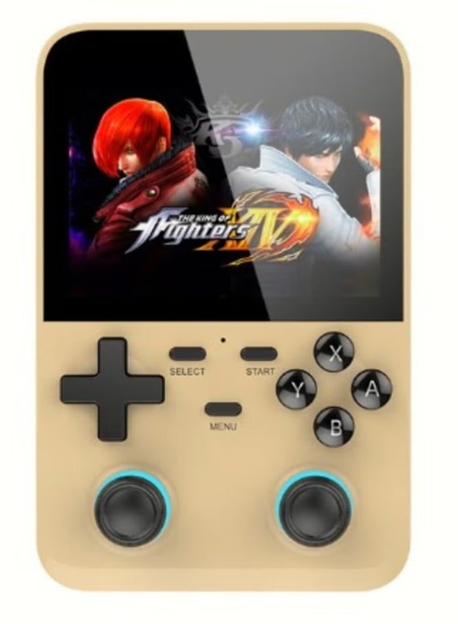 ACLIX Video Game D007 Consoles 3.5 Inches Handheld Game Players 10000 Plus Gaming Retro Devices Portable Electronic Console 3500mAh Battery Yellow