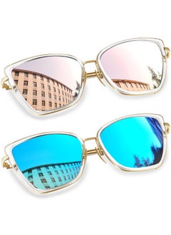 Tortoise Cateye Sunglasses & Mirrored Gold Cat Eye Shades For Women Fashion Becky Oversized Sun Glasses Uv400 Sunnies Large Shady Rays - pzsku/Z150A2D9FB92922896A06Z/45/_/1735817409/a38d00b3-152d-45c6-9ffd-c53d193af4f5