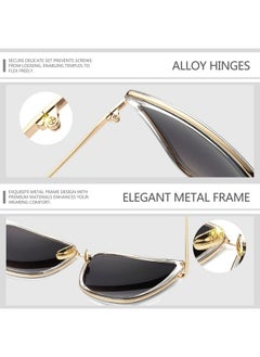 Joopin Tortoise Cateye Sunglasses & Mirrored Gold Cat Eye Shades For Women Fashion Becky Oversized Sun Glasses Uv400 Sunnies Large Shady Rays  - Image 5