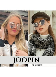 Joopin Tortoise Cateye Sunglasses & Mirrored Gold Cat Eye Shades For Women Fashion Becky Oversized Sun Glasses Uv400 Sunnies Large Shady Rays  - Image 2