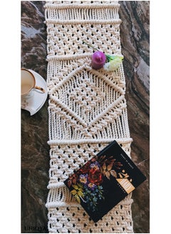مفرش طاولة مكرمية 30×140سم