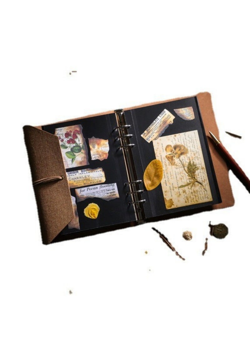 JINFANLI DIY retro laminated photo album with strap decoration, hand journal storage commemorative album - Image 3