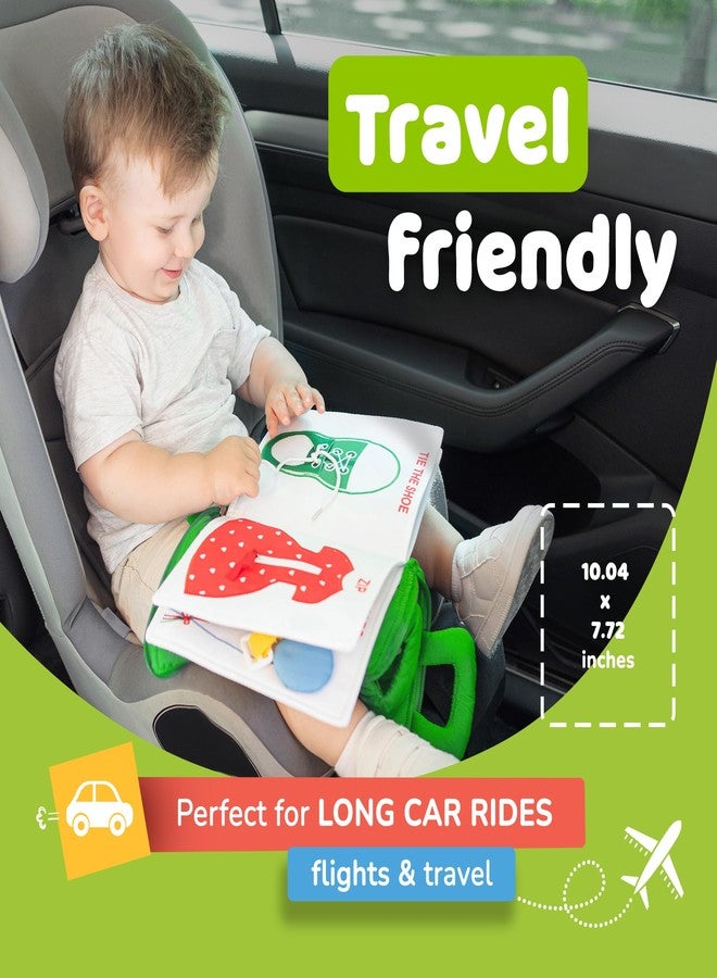 deMoca Busy Book for Toddlers 1-3, Quiet No Noise Activity Book for Travel and Public Use, Montessori My Quiet Book for 1 Year Old, Busy Board Gift for Boys and Girls - Image 2