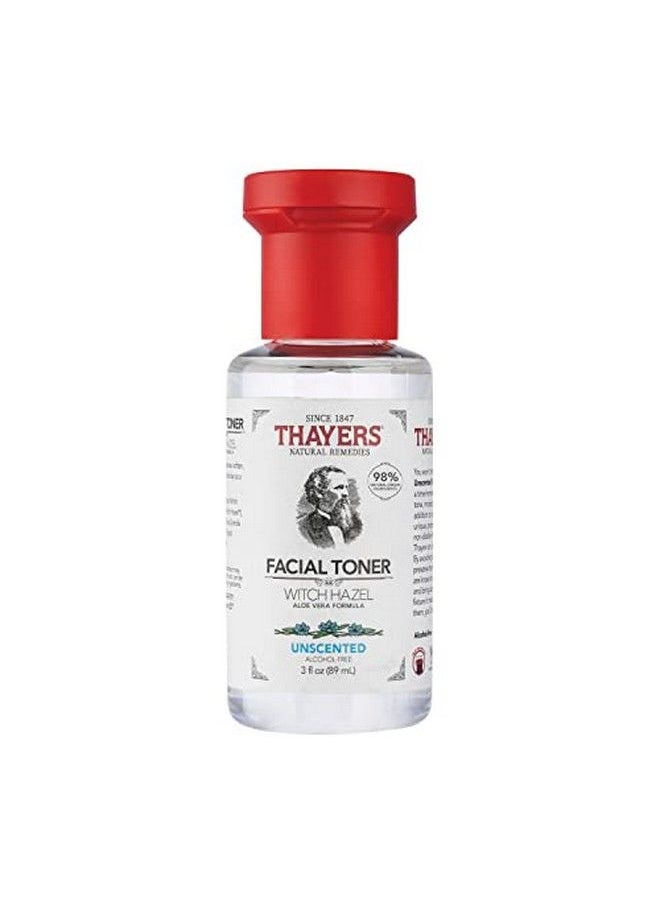 THAYERS Witch Hazel Facial Toner With Aloe Vera Unscented Trial Size 3 Ounce  - Image 2