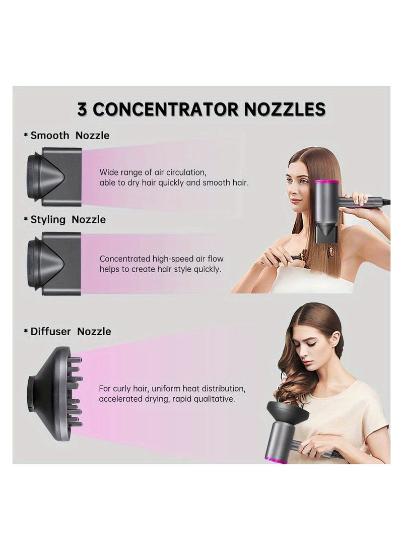 general Adjustable Hair Dryer Nozzles With Diffuser Set Grey - Image 5
