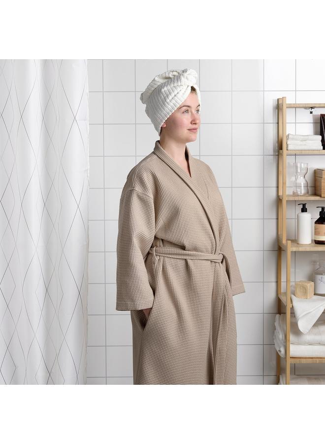 erorex Bath robe, beige, L/XL - Image 5