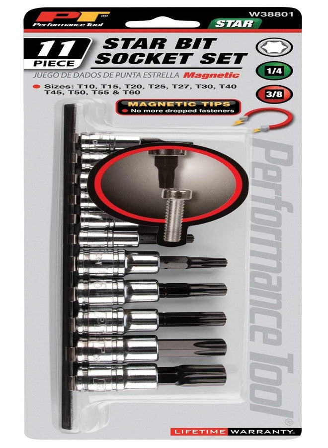 Performance Tool W38801 Magnetic Star Bit Socket Set (11pc) - Image 5