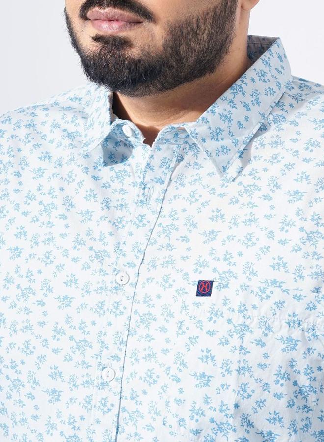 Take Two Plus Men Blue Regular Fit Printed Casual Shirt By HardSoda - Image 2