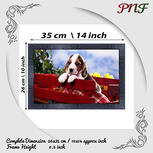 pnf Poster And Frames Dog Wall Painting With Acrylic Sheet | For Living Room, Bedroom | Home Decoration Item | Best Gifting Option (10 * 14inch,Multicolour,Synthetic) 7352 - Image 2