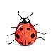 fabdog Faballs Dog Ball Toys Super Squeaky Durable Dog Toys for All Breeds Plush Dog Squeak Toy Balls AnimalThemed Plush Toys Small Lady Bug - Image 3