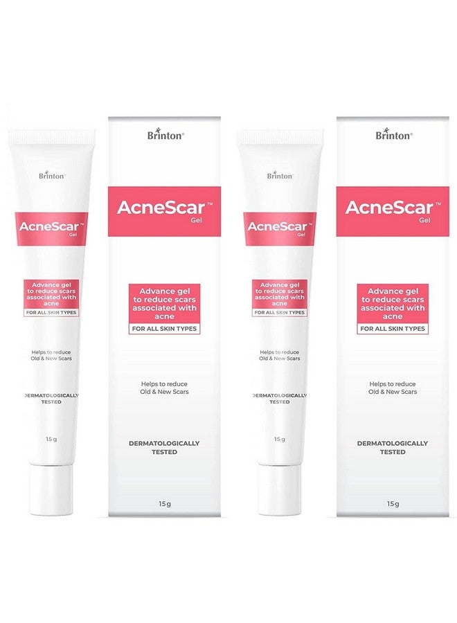 Brinton Acnescar Advanced Gel For Acne Scars & Acne Pits Help To Reduce Old & New Scar Reduces Pigmentation Fights Acne & Blackheads Suitable For All Skin Types For Men & Women 15G (Pack Of 2) - Image 1