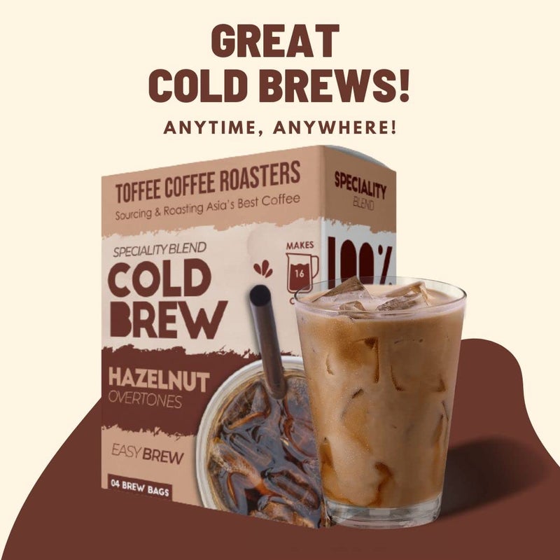 Toffee Coffee Roasters | Hazelnut Cold Brew Coffee | As Seen On Shark Tank | Set of 8 Packs | Makes 32 Cups of Coffee | 3 Step Brew - No Equipment Required | 100% Arabica Coffee - Image 5