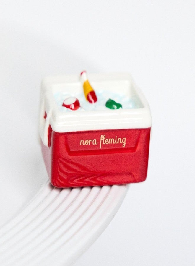 nf nora fleming Nora Fleming Ice Cold (Cooler) A434 - Hand-Painted Ceramic Unique Décor - Summer Minis for The Home and Office - Image 1
