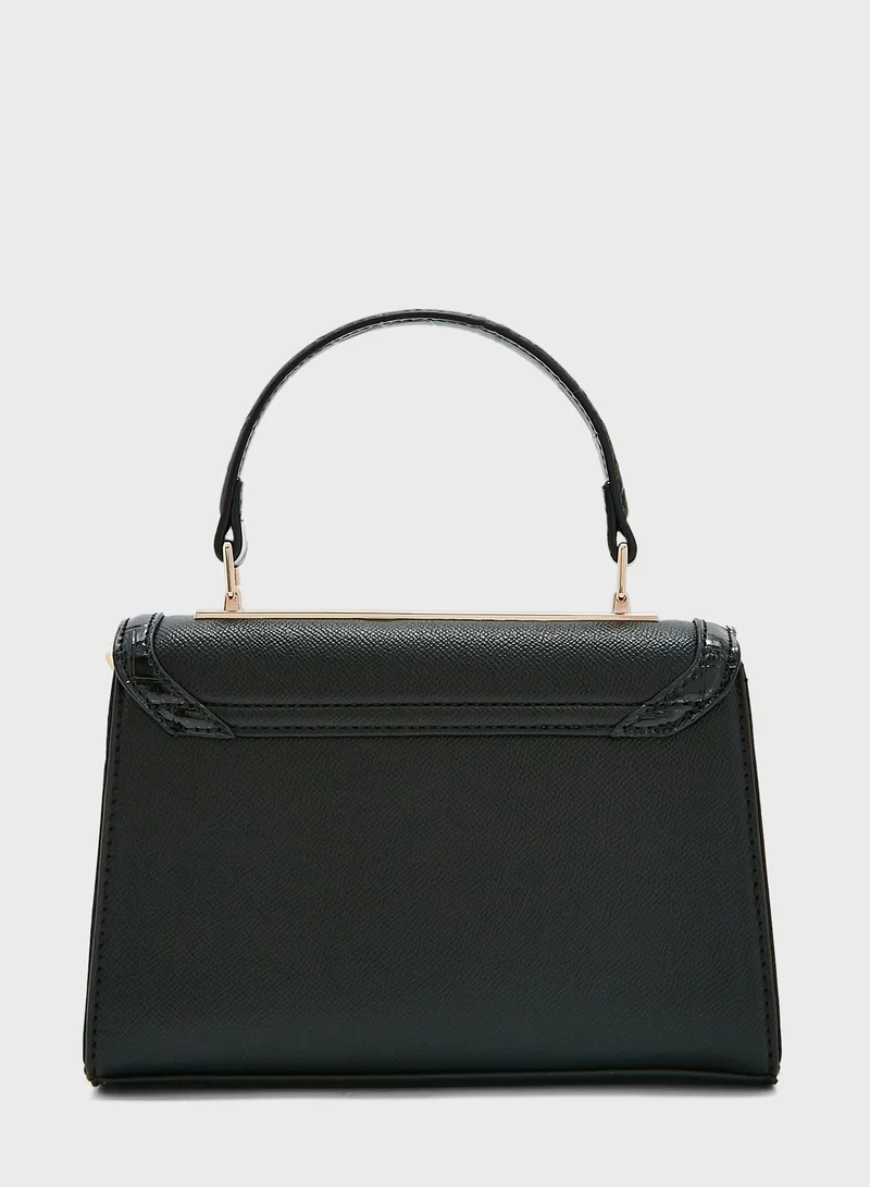 RIVER ISLAND Mini Flap Lady Tote