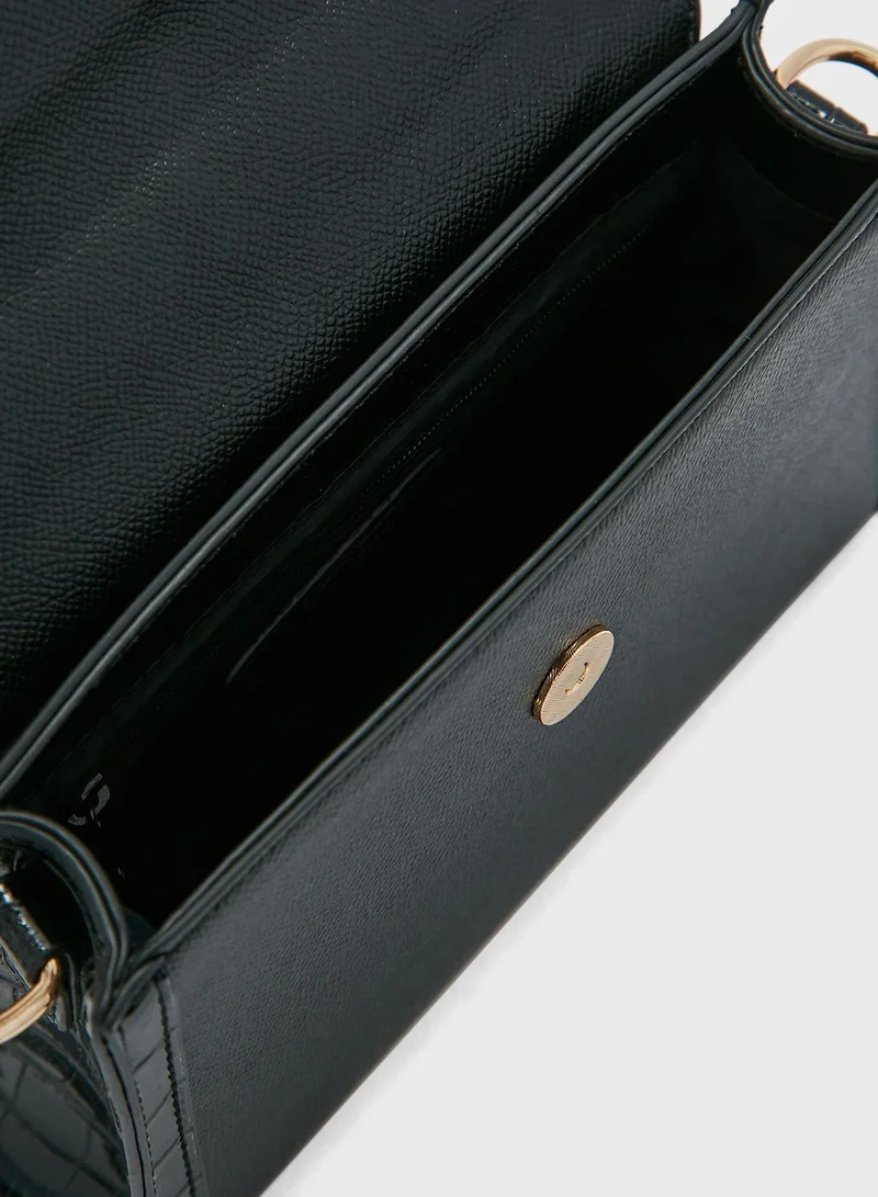 RIVER ISLAND Mini Flap Lady Tote