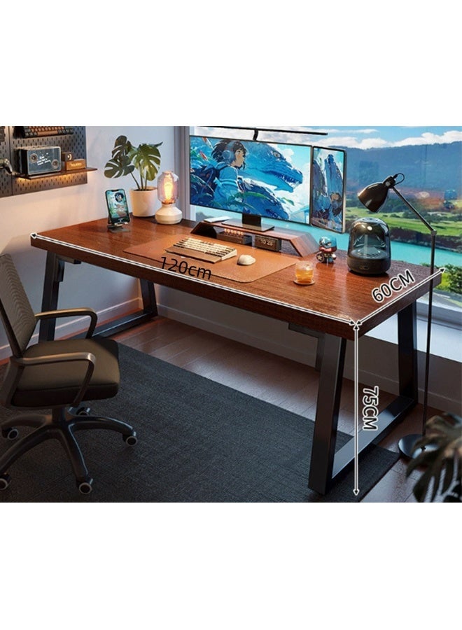 JCB CHIC مكتب كمبيوتر 120×60×75 سم، مكتب منزلي بسطح كبير وأرجل شبه منحرفة مستقرة، مكتب دراسة بسيط وعصري، مكتب ألعاب، مكتب كتابة، محطة عمل للمكتب المنزلي، سهل التجميع - Image 2