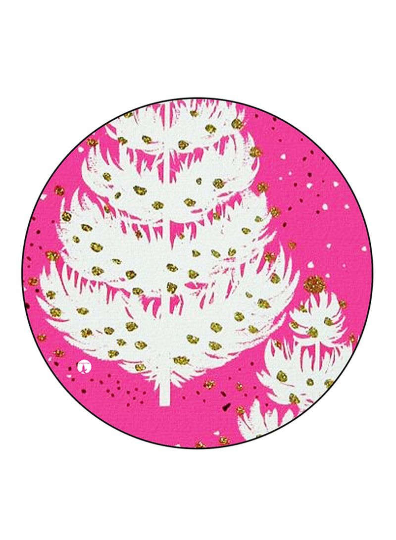 RKN Christmas Printed Round Pin Badge Multicolour - Image 2